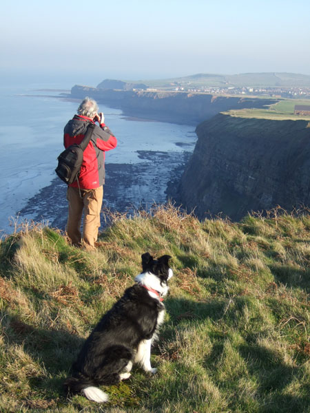 TONY ON LOCATION AT BOULBY CLIFFS